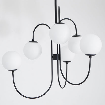 Chandelier Light Fixture | Ceiling Lamp with Gooseneck Design | Ridorn