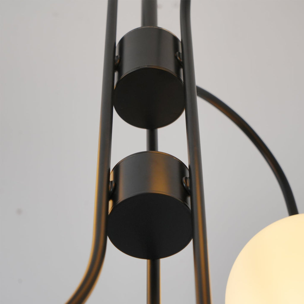 Chandelier Light Fixture | Ceiling Lamp with Gooseneck Design | Ridorn