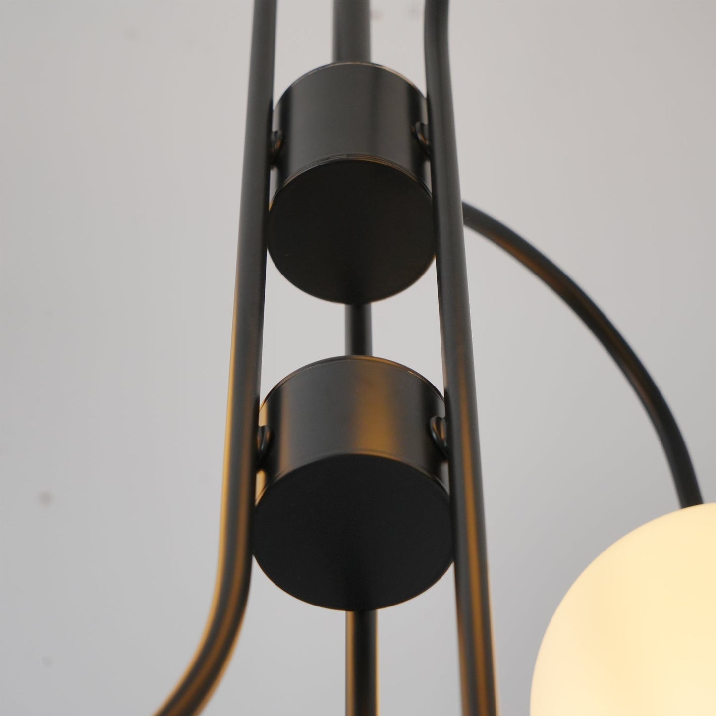 Chandelier Light Fixture | Ceiling Lamp with Gooseneck Design | Ridorn