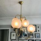 Chandelier Light Fixture | Ceiling Lamp with Gooseneck Design | Ridorn