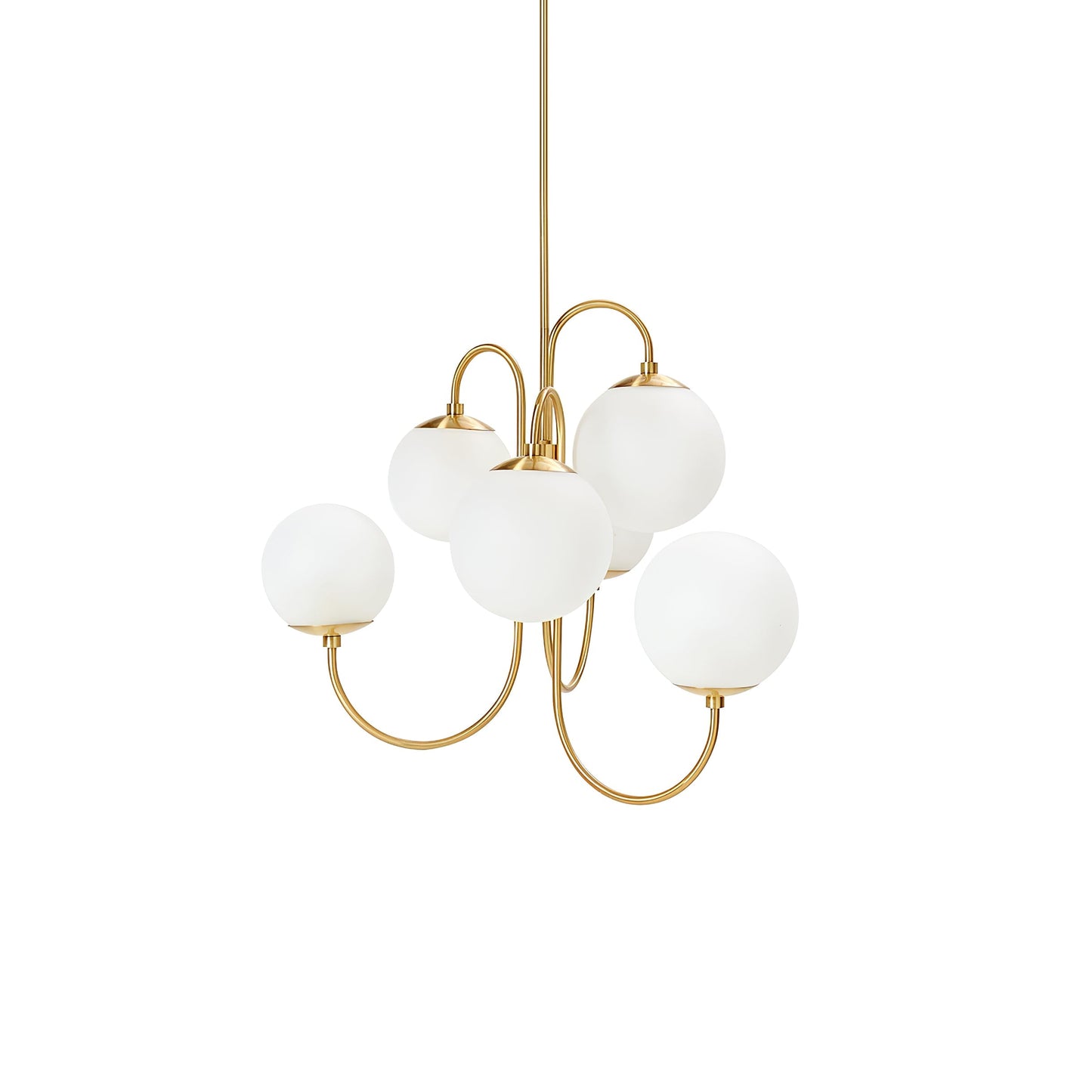 Chandelier Light Fixture | Ceiling Lamp with Gooseneck Design | Ridorn