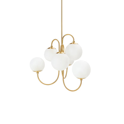 Chandelier Light Fixture | Ceiling Lamp with Gooseneck Design | Ridorn