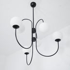 Chandelier Light Fixture | Ceiling Lamp with Gooseneck Design | Ridorn