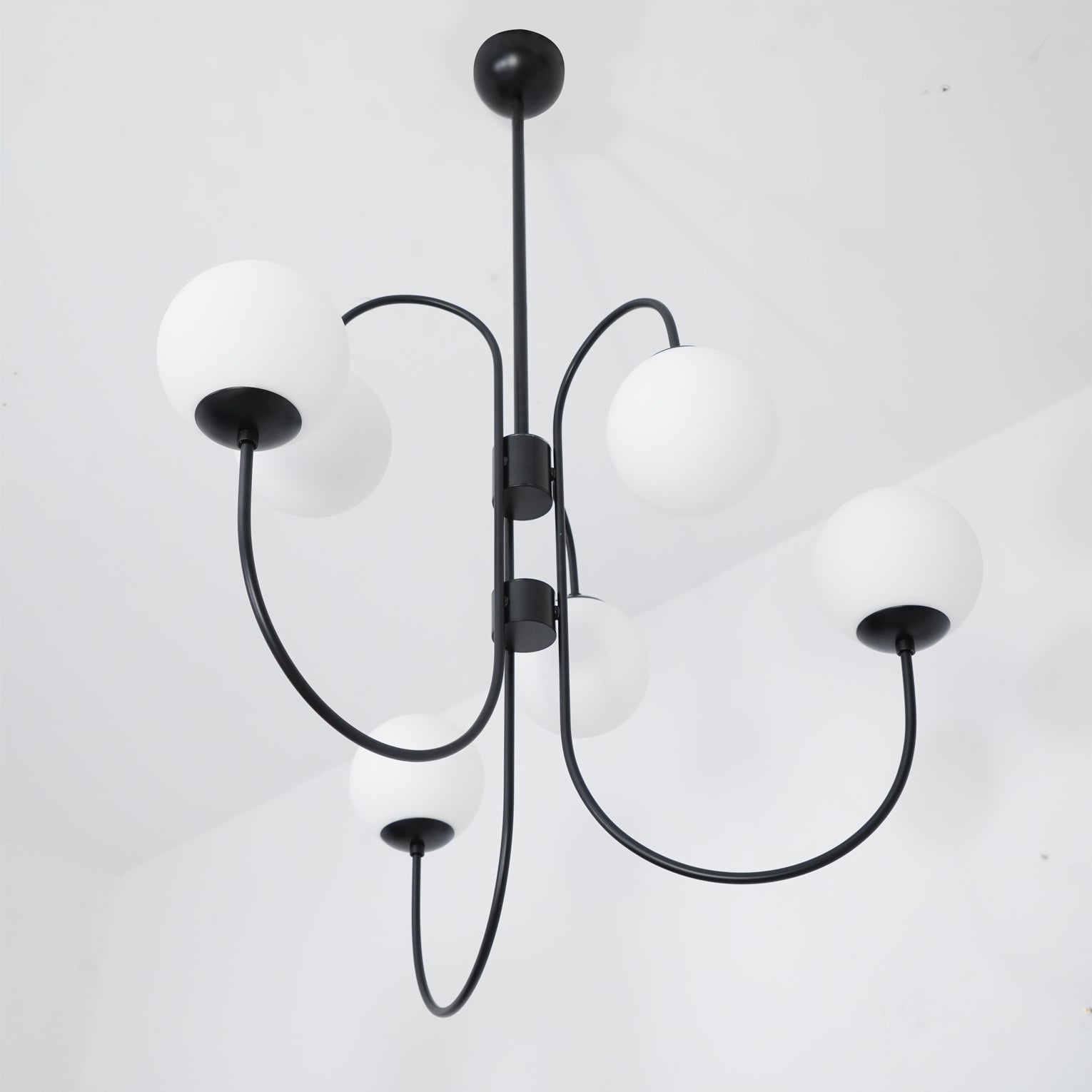 Chandelier Light Fixture | Ceiling Lamp with Gooseneck Design | Ridorn