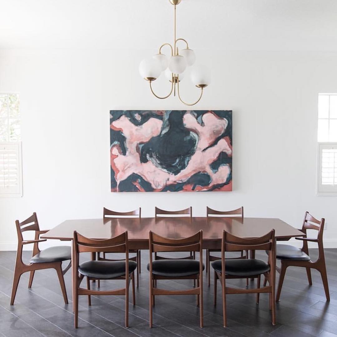 Chandelier Light Fixture | Ceiling Lamp with Gooseneck Design | Ridorn
