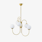 Chandelier Light Fixture | Ceiling Lamp with Gooseneck Design | Ridorn