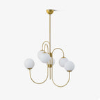 Chandelier Light Fixture | Ceiling Lamp with Gooseneck Design | Ridorn