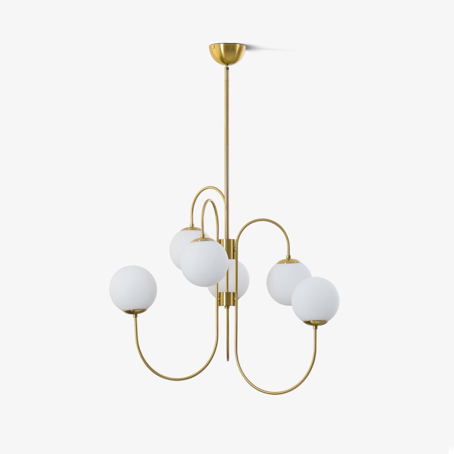 Chandelier Light Fixture | Ceiling Lamp with Gooseneck Design | Ridorn