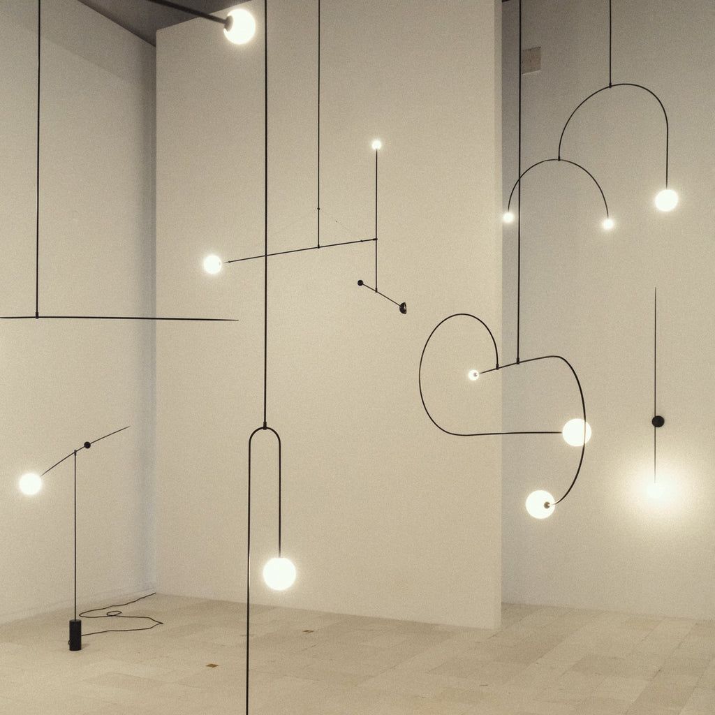 Chandelier Light | Ceiling Lamp with Mobile Arc Design | Ridorn