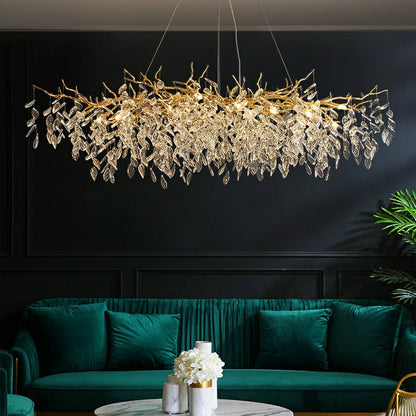 Chandelier light multi head ceiling suspension fixture front view