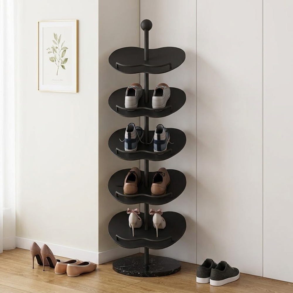 Chic Apple-Shaped Shoe Rack with 4 to 6 Tiers for Storage | Ridorn-Shoe Storage & Organization-Ridorn