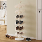 Chic Apple-Shaped Shoe Rack with 4 to 6 Tiers for Storage | Ridorn-Shoe Storage & Organization-Ridorn