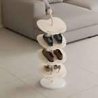 Chic Apple-Shaped Shoe Rack with 4 to 6 Tiers for Storage | Ridorn-Shoe Storage & Organization-Ridorn