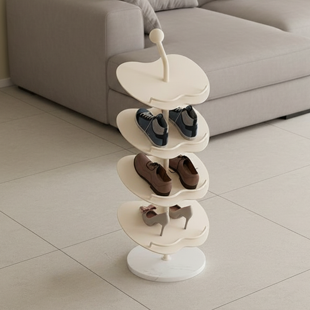 Chic Apple-Shaped Shoe Rack with 4 to 6 Tiers for Storage | Ridorn-Shoe Storage & Organization-Ridorn