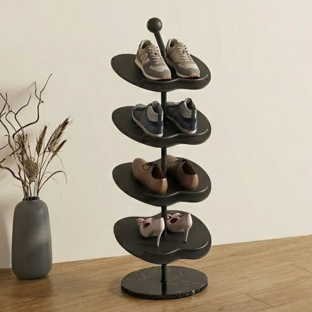 Chic Apple-Shaped Shoe Rack with 4 to 6 Tiers for Storage | Ridorn-Shoe Storage & Organization-Ridorn