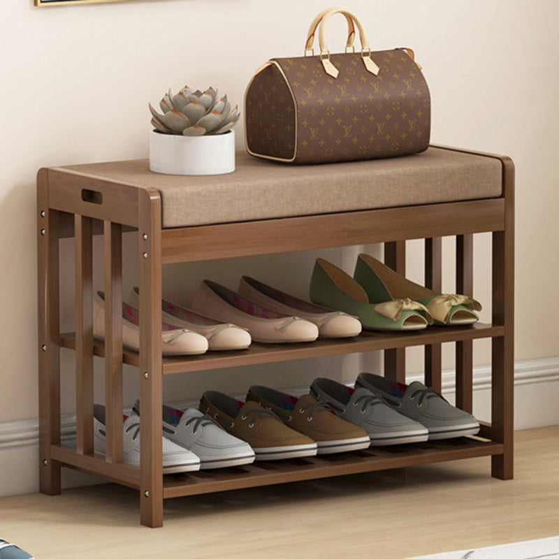 Chic Minimalist Bamboo Rattan Shoe Organizer with Two | Ridorn-Shoe Storage-Ridorn