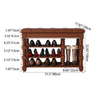 Chic Scandinavian 3-Tier Shoe Storage Cabinet in Walnut | Ridorn-Shoe Storage-Ridorn