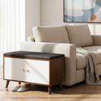 Chic Scandinavian Solid Wood Shoe Storage Cabinet with 2 | Ridorn-Shoe Cabinets-Ridorn