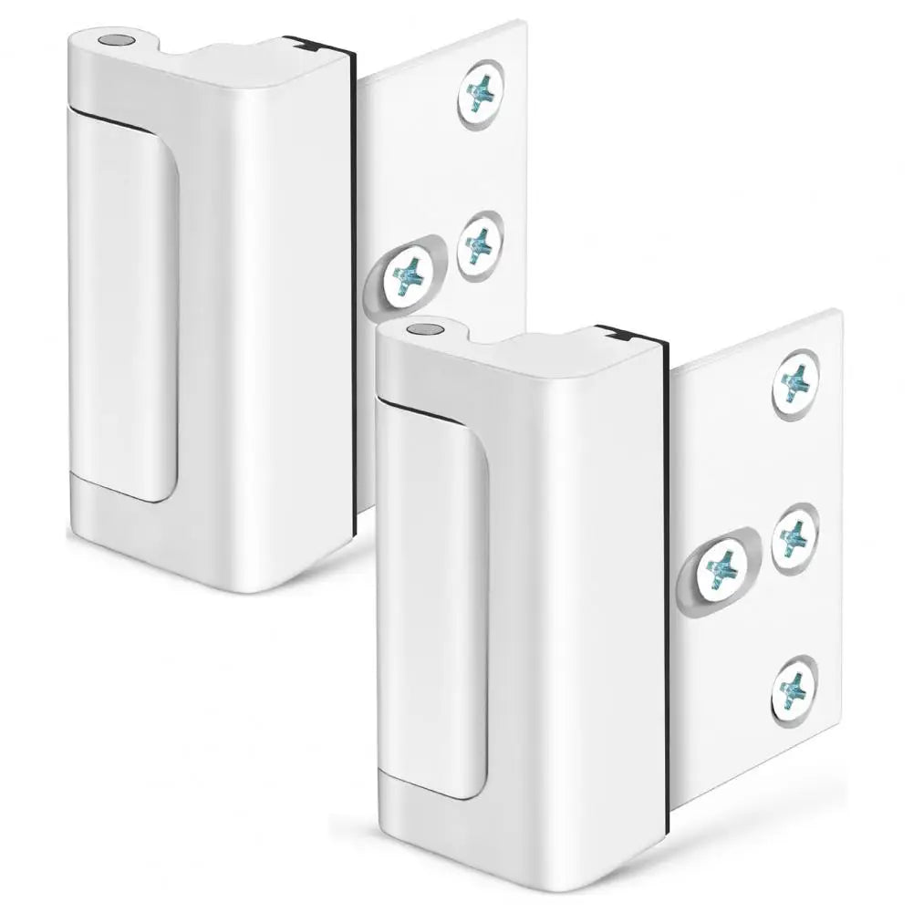 Childproof Door Safety Latch, Anti-Theft Alloy Door Reinforcement Lock for Home Security-Ridorn
