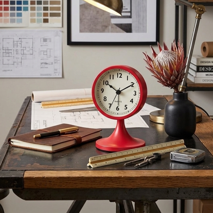 Classic Vintage Alarm Clock | Elegant Silent Quartz | Ridorn