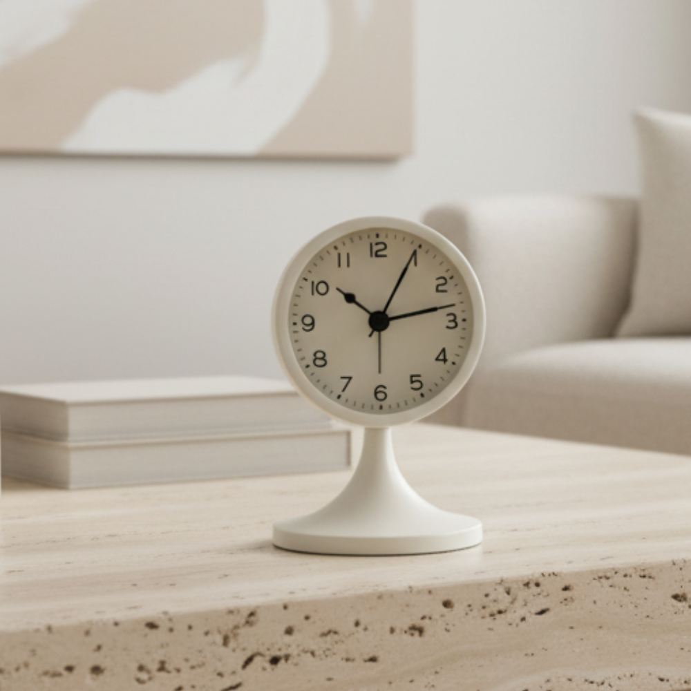 Classic Vintage Alarm Clock | Elegant Silent Quartz | Ridorn