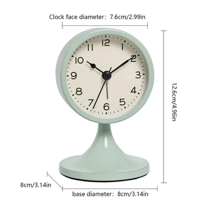 Classic Vintage Alarm Clock | Elegant Silent Quartz | Ridorn