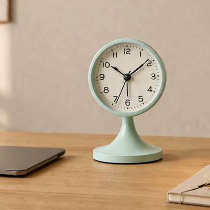 Classic Vintage Alarm Clock | Elegant Silent Quartz | Ridorn