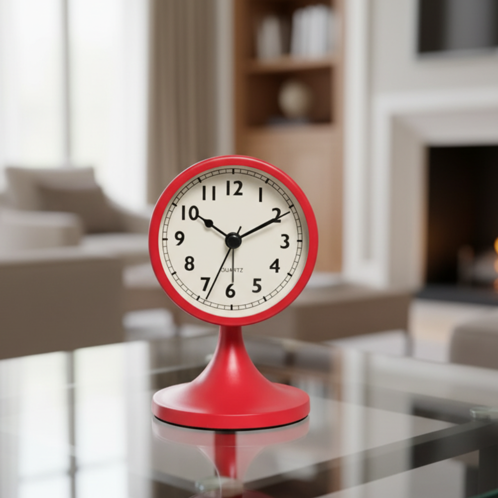 Classic Vintage Alarm Clock | Elegant Silent Quartz | Ridorn
