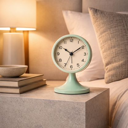 Classic Vintage Alarm Clock | Elegant Silent Quartz | Ridorn