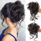 Clip-In Curly Hair Bun, Natural-Look Volume Hair Piece for Instant Updo-Ridorn