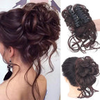 Clip-In Curly Hair Bun, Natural-Look Volume Hair Piece for Instant Updo-Ridorn