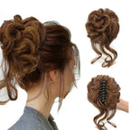 Clip-In Curly Hair Bun, Natural-Look Volume Hair Piece for Instant Updo-Ridorn