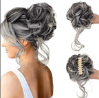 Clip-In Curly Hair Bun, Natural-Look Volume Hair Piece for Instant Updo-Ridorn