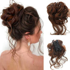 Clip-In Curly Hair Bun, Natural-Look Volume Hair Piece for Instant Updo-Ridorn