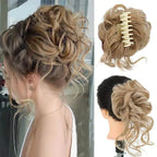 Clip-In Curly Hair Bun, Natural-Look Volume Hair Piece for Instant Updo-Ridorn
