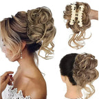 Clip-In Curly Hair Bun, Natural-Look Volume Hair Piece for Instant Updo-Ridorn