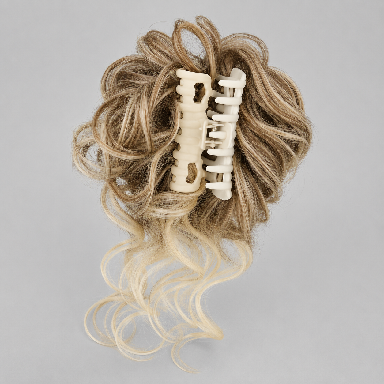 Clip-In Curly Hair Bun, Natural-Look Volume Hair Piece for Instant Updo