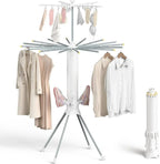 Collapsible Clothes Drying Rack, Space-Saving Foldable Laundry Airer for Indoor Use-Ridorn
