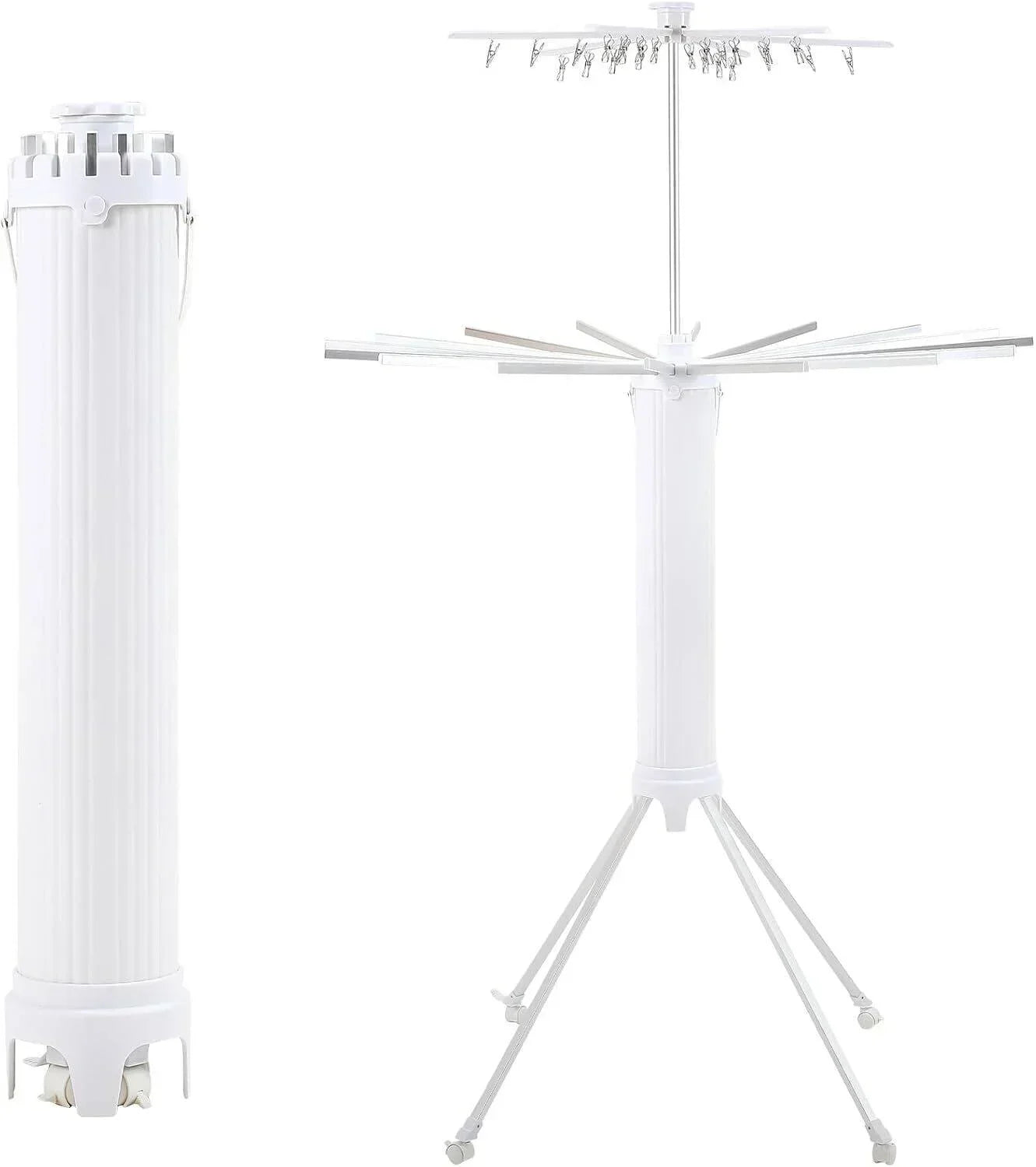 Collapsible Clothes Drying Rack, Space-Saving Foldable Laundry Airer for Indoor Use-Ridorn