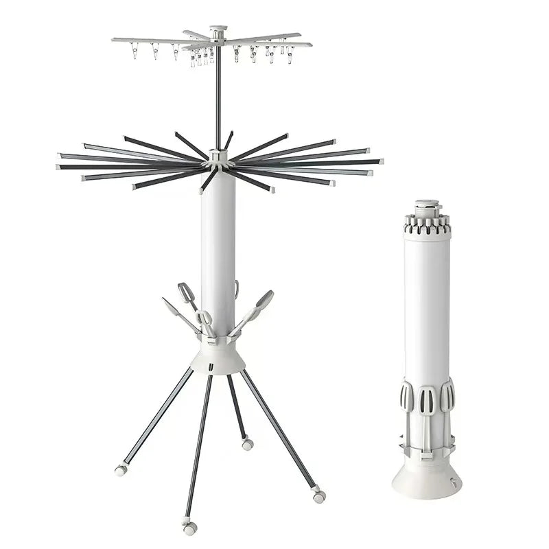 Collapsible Clothes Drying Rack, Space-Saving Foldable Laundry Airer for Indoor Use-Ridorn