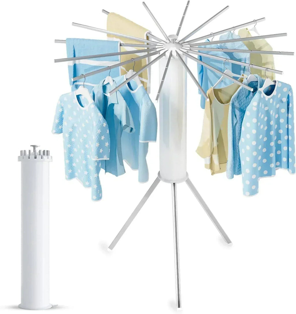 Collapsible Clothes Drying Rack, Space-Saving Foldable Laundry Airer for Indoor Use-Ridorn