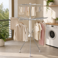 Collapsible Clothes Drying Rack, Space-Saving Foldable Laundry Airer for Indoor Use