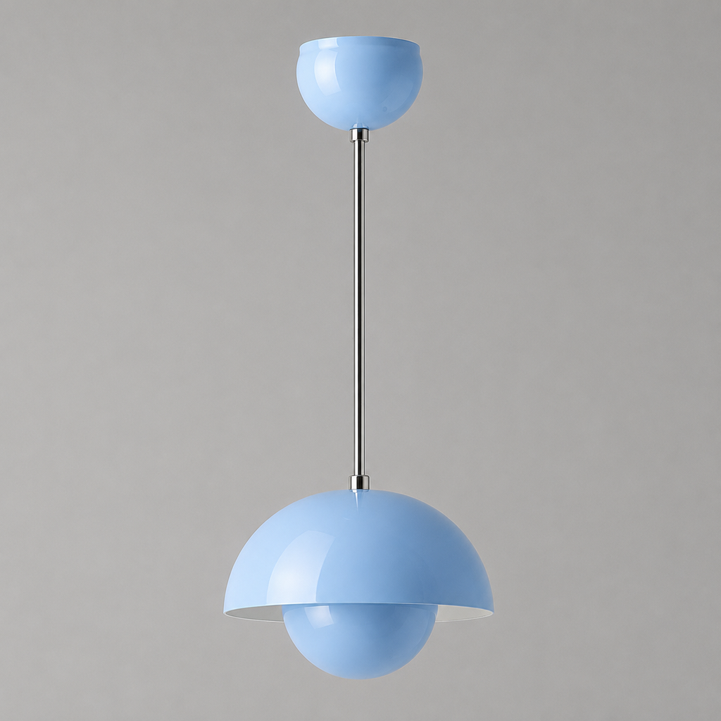 Colourful Half-Circle Chandelier – Modern Scandinavian Ceiling Light