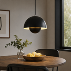 Colourful Half-Circle Chandelier – Modern Scandinavian Ceiling Light