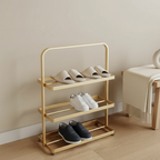 Contemporary 3-Tier Iron Shoe Rack for Stylish Home | Ridorn-Shoe Storage-Ridorn