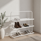 Contemporary 3-Tier Iron Shoe Rack for Stylish Home | Ridorn-Shoe Storage-Ridorn