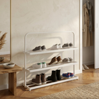 Contemporary 3-Tier Iron Shoe Rack for Stylish Home | Ridorn-Shoe Storage-Ridorn