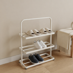 Contemporary 3-Tier Iron Shoe Rack for Stylish Home | Ridorn-Shoe Storage-Ridorn