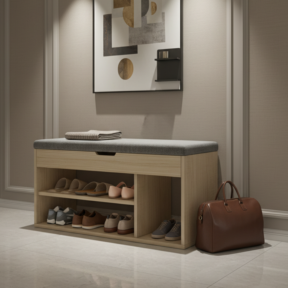 Contemporary 3-Tier Minimalist Shoe Storage Organizer in | Ridorn-Shoe Storage-Ridorn