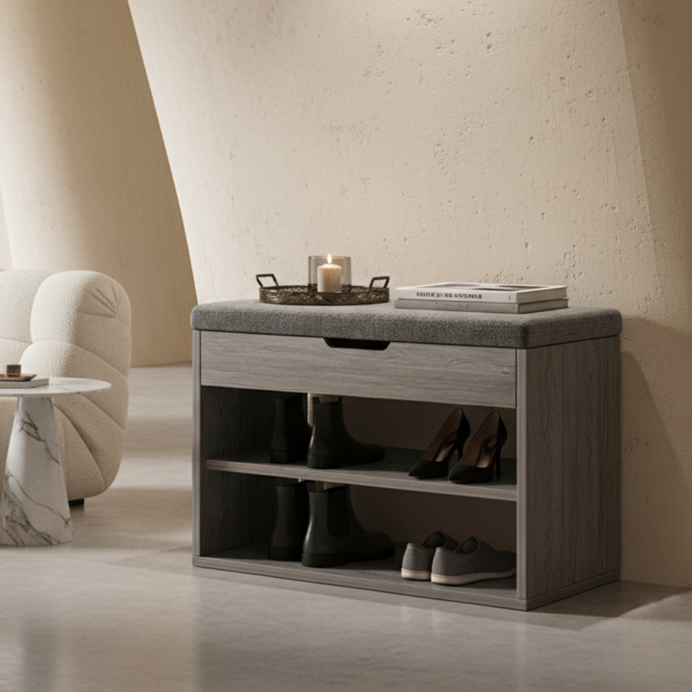 Contemporary 3-Tier Minimalist Shoe Storage Organizer in | Ridorn-Shoe Storage-Ridorn
